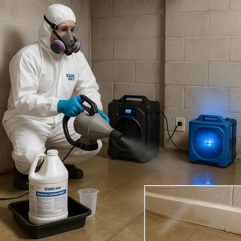 Sanitization and Odor Removal process in Smith Mills, MA